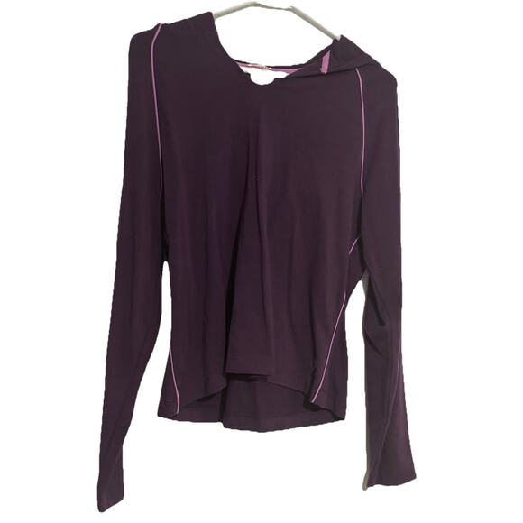 Danskin Now Athletic Long Sleeve Pullover Hoodie Purple Size Large (12-14 - Picture 1 of 5